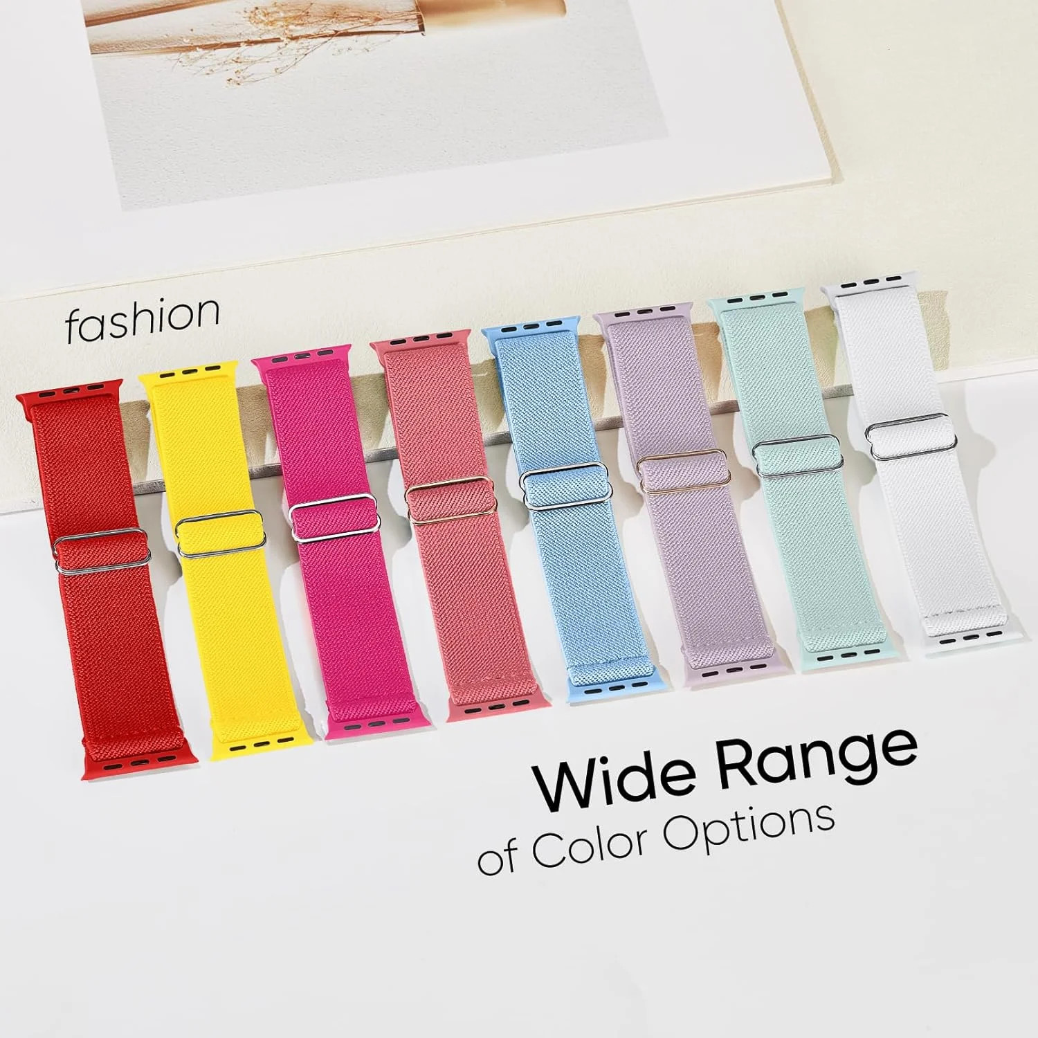 10 Pack Stretchy Bands Compatible with Apple Watch Band 40mm 38mm 41mm 42mm 44mm