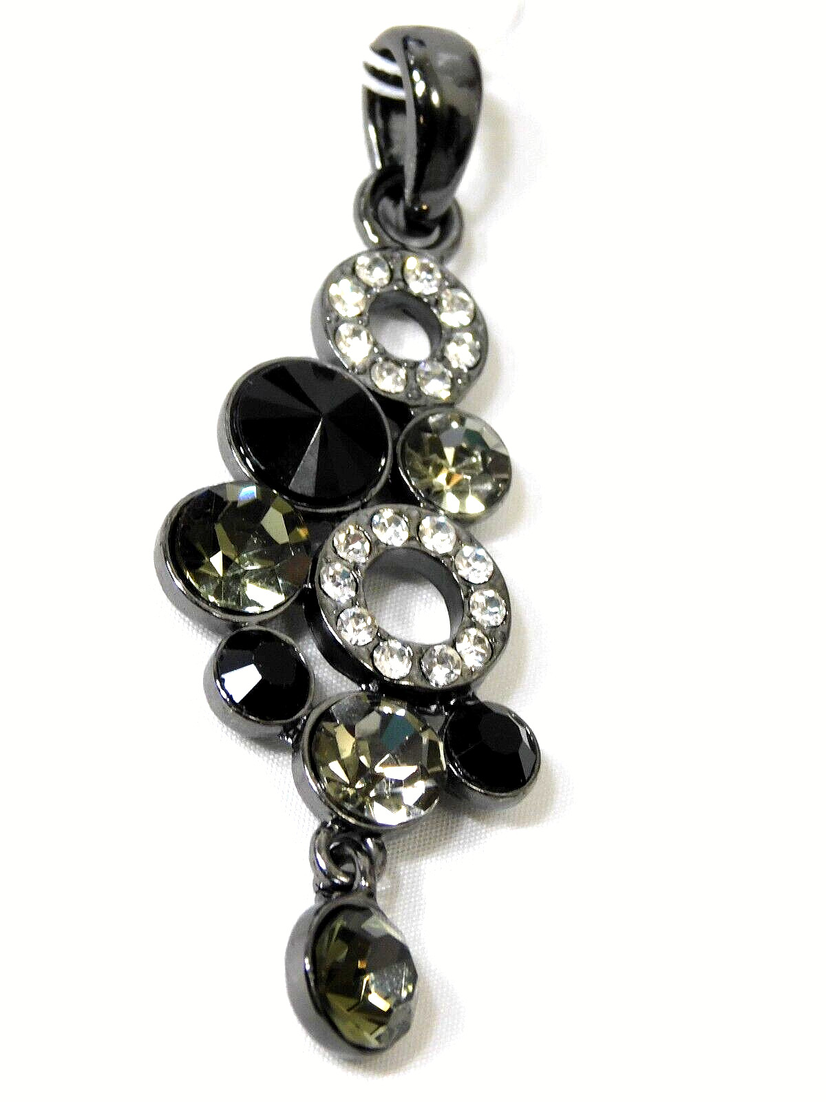 Beautiful Lia Sophia SEQUINE Pendant/Slide, Cut Crystals, Pendant Only-No Chain