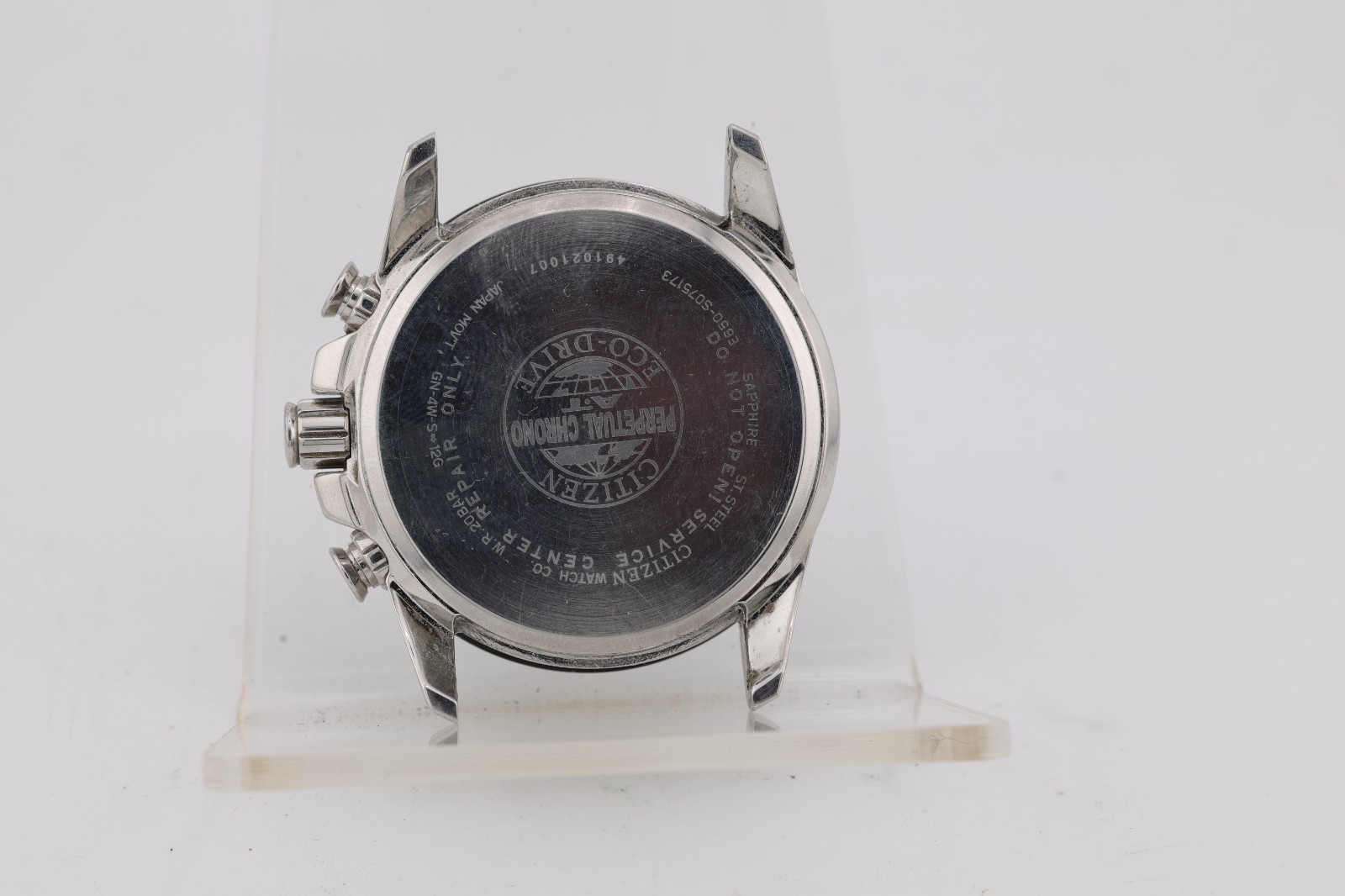 CITIZEN ECO-DRIVE PERPETUAL CHRONO WATCH CASE, E650-S075173 41.7mm 24mm LUG (LT)