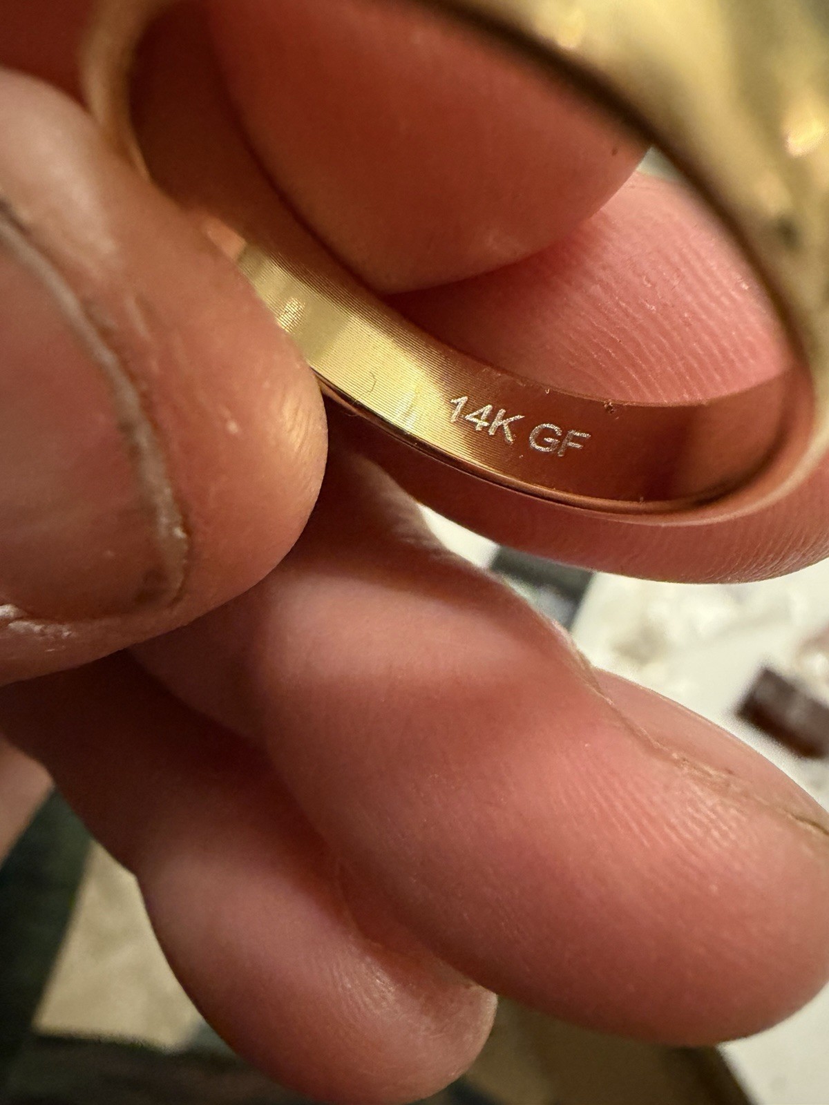 HIS/HERS/ Wedding/Anniversary Ring/14Kgf JEWELERS ESTATE weighs3.5 gram size10