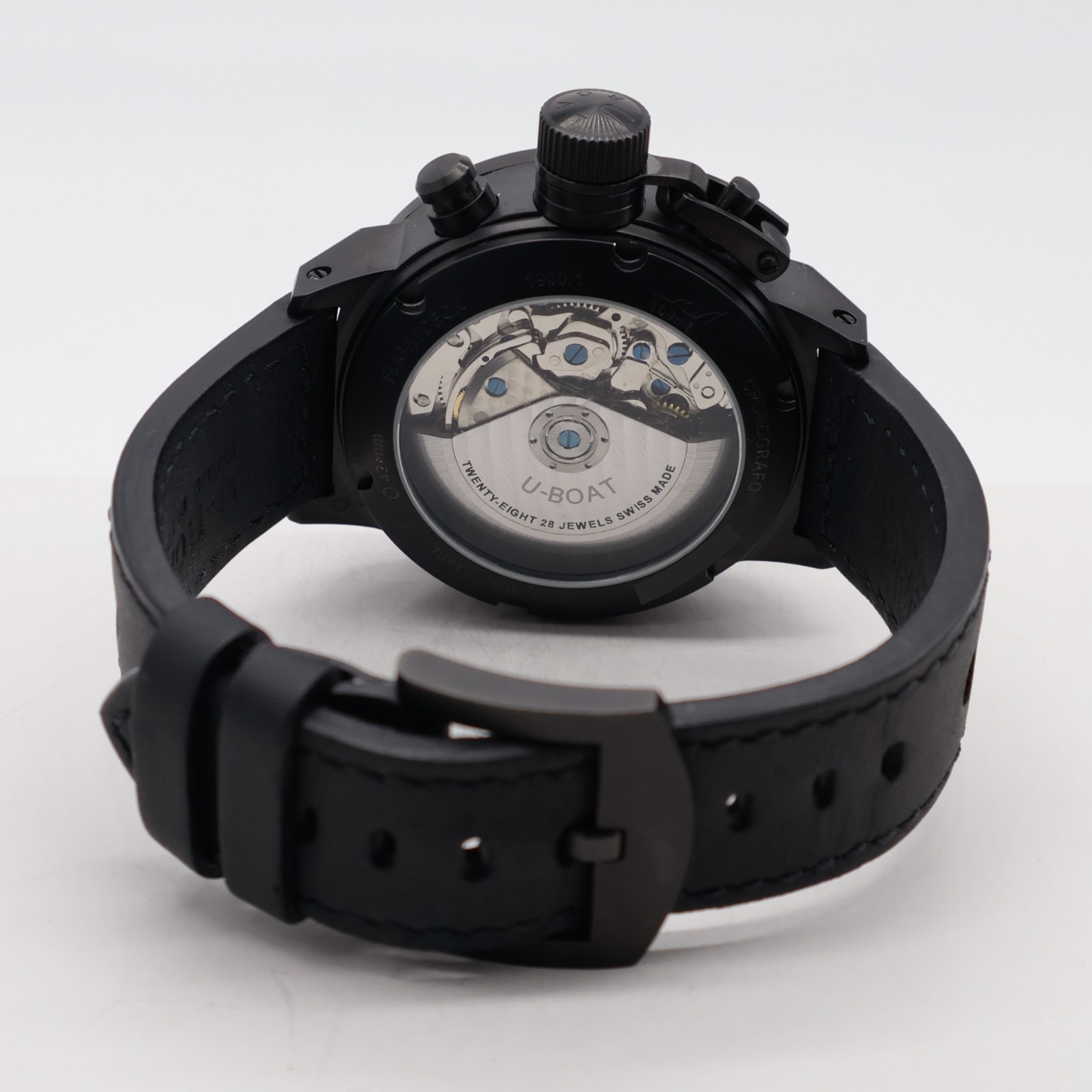 U-Boat Flightdeck Italo Fontana 43mm PVD Steel U-7750/43 Leather Automatic