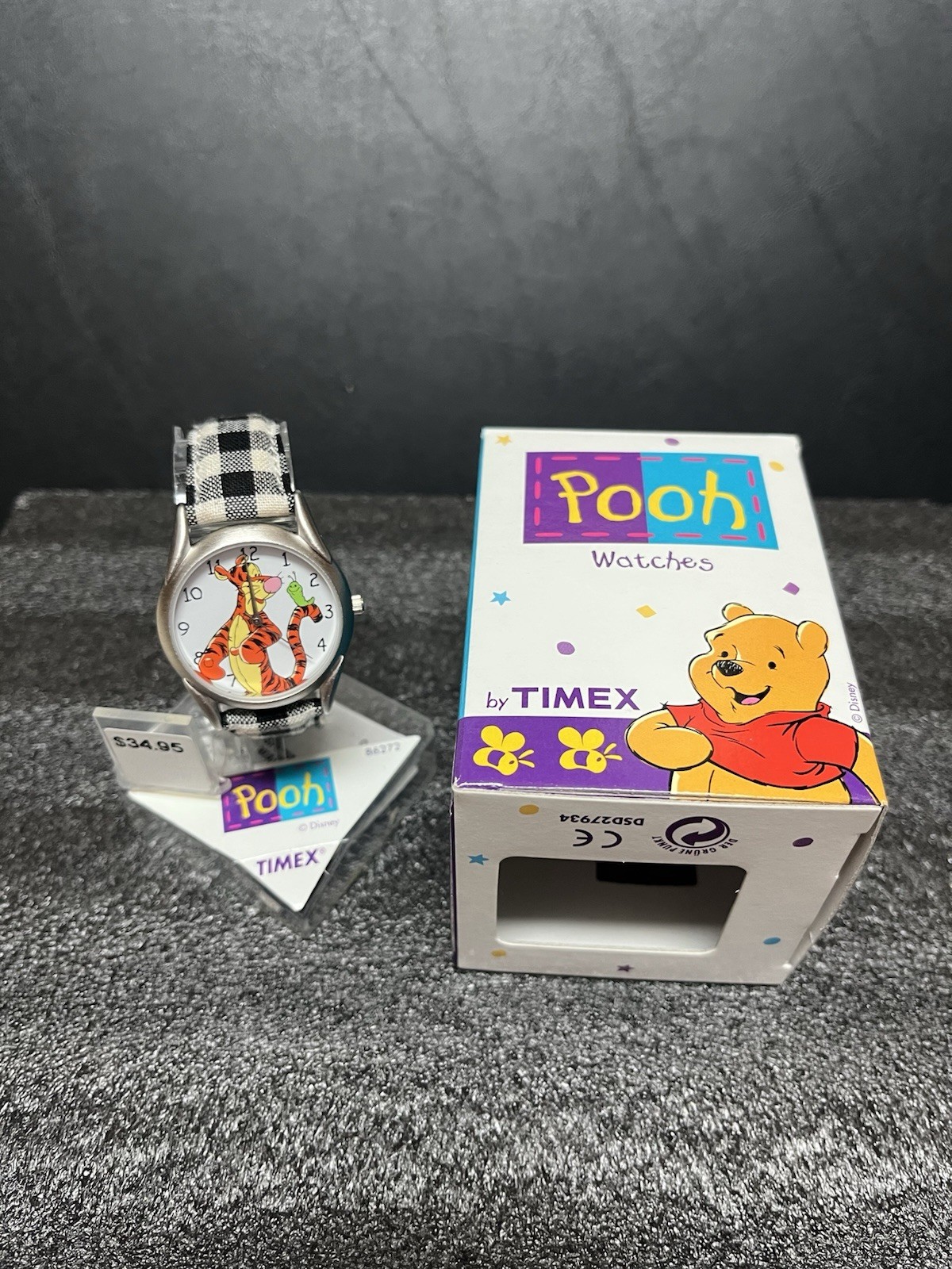 Vintage Disney Timex Tigger Winnie the Pooh Watch T8901PH complete set-Untested