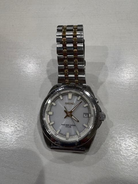SEIKO Solar Watch 7B22-0AL0 5D0094 Pre-Owned