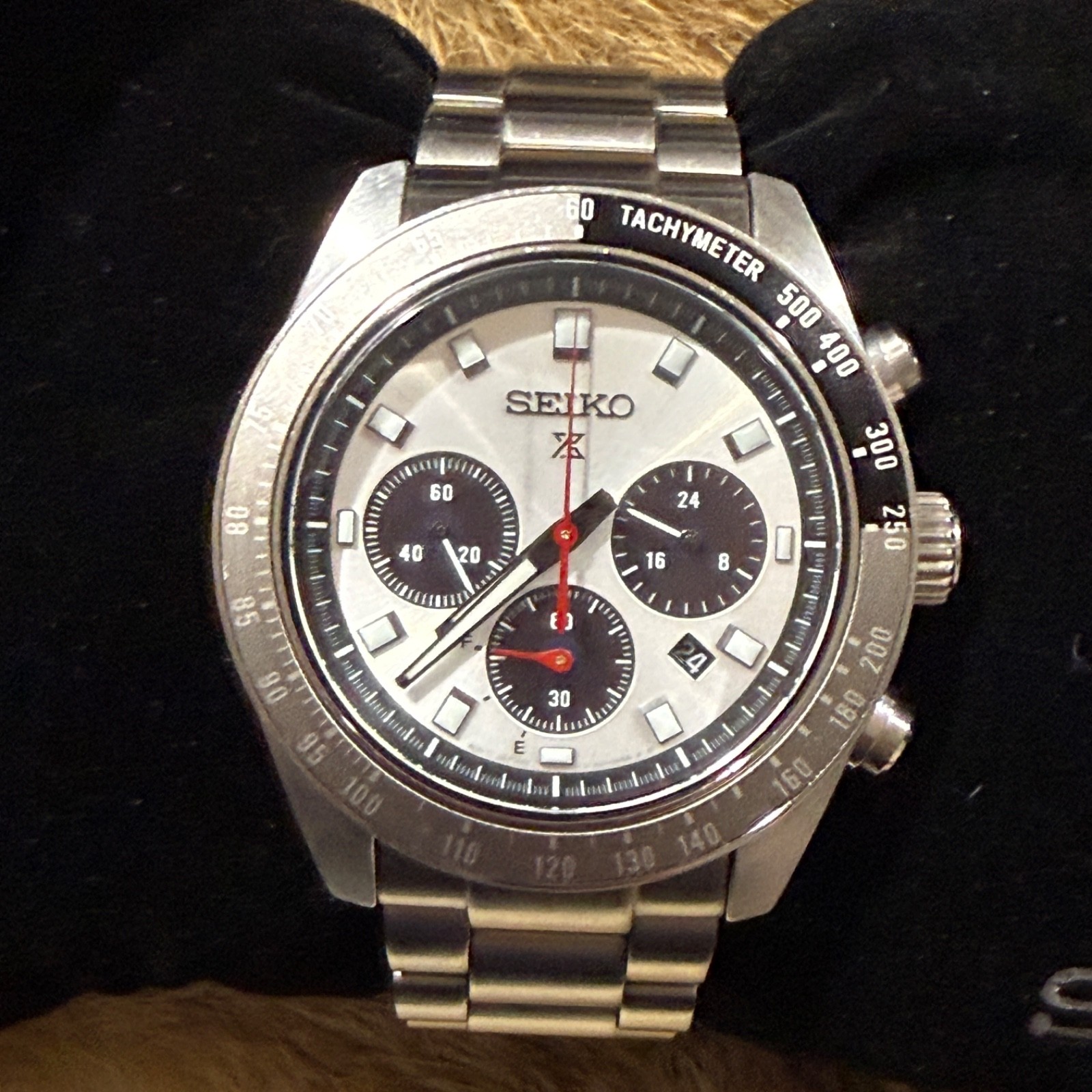 Seiko Prospex SSC911P1 Speedtimer Silver Panda Solar Chronograph
