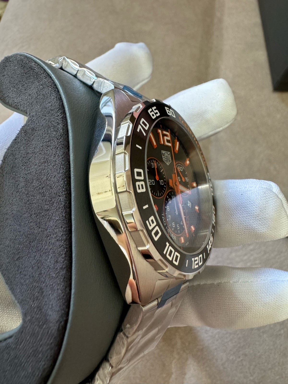TAG Heuer Formula 1 Quartz Chronograph Grey Orange Men’s Watch CAZ101AH.BA0842