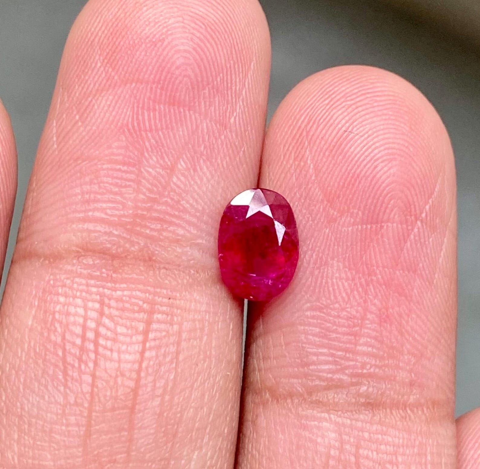 Natural Flawless Mozambique Blood Red Ruby Oval Cut Loose Gemstone 3.90 Ct