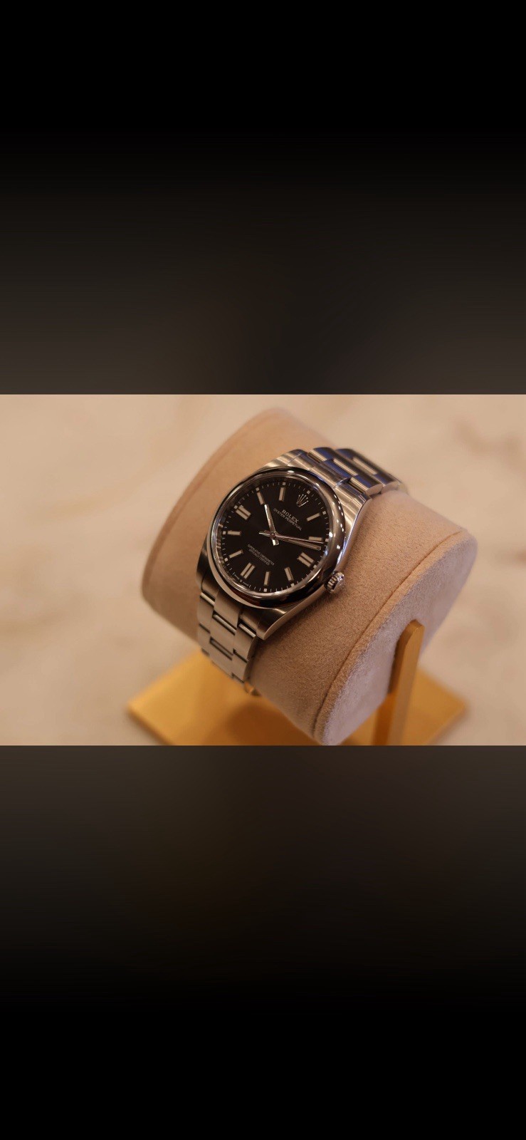 ROLEX Black DIAL OYSTER PERPETUAL 124300 41MM Stainless Steel NEW 2025