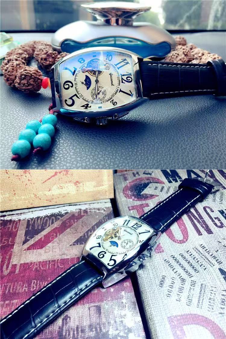 Men’s Automatic Mechanical Watch Classic business Self-winding Barrel-shap Gift