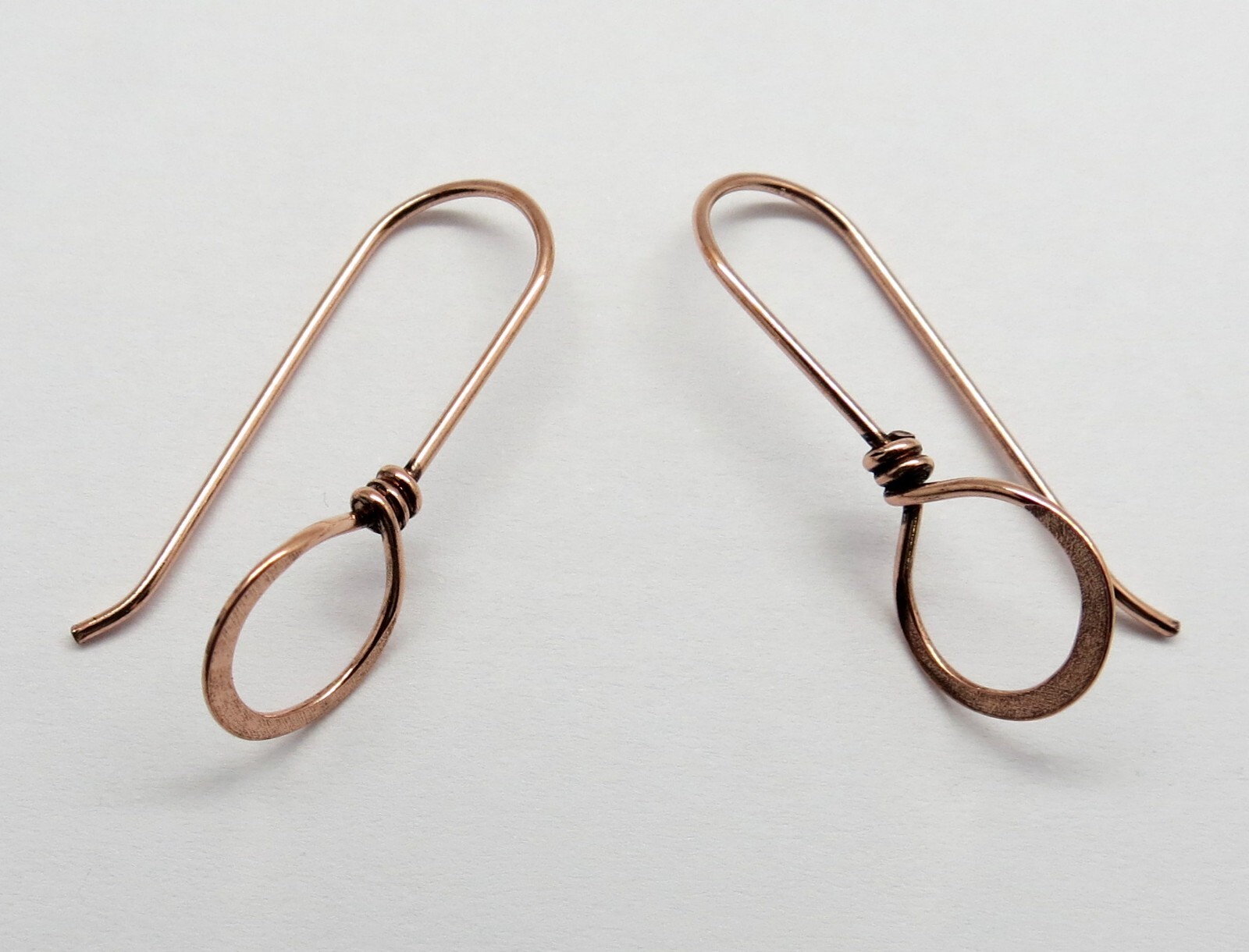 6 Pieces Copper Earring Hooks Copper Antique Ear Wire Jewelry Supplies Handmade