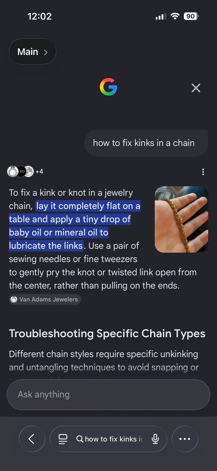#13 Box Link Silver Tone Chain