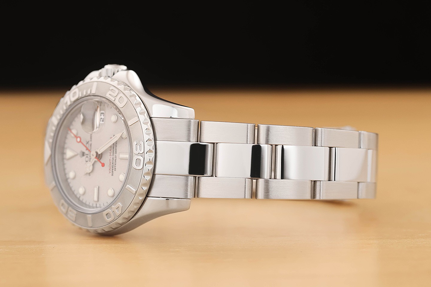 2007 CARD ROLEX LADIES YACHT-MASTER 169622 29MM PLATINUM STEEL WATCH