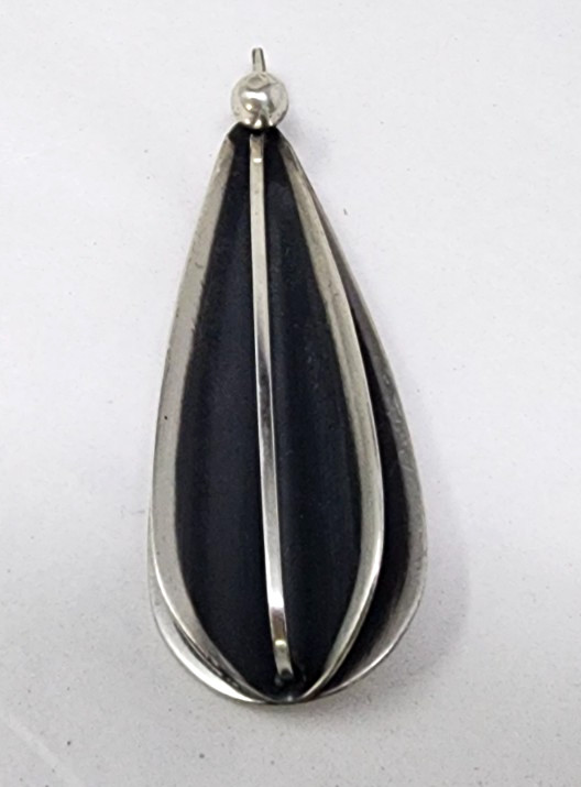 Vintage ORB Otto Robert Bade Sterling Silver Modernist Brooch / Pin 30.6 grams