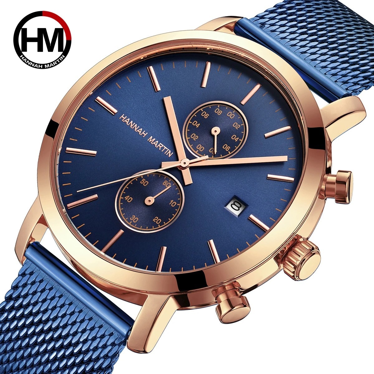 2026 Chronograph MvMt Style Hannah Martin Date Luxury Quartz Men’s Wristwatch