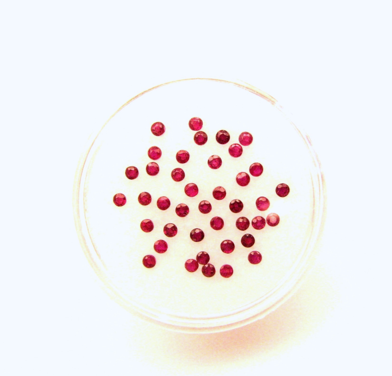 Round Regular cut Pigeon Blood Ruby 2.29 Cts Tol, 75 Pcs Lot 1.6 MM Calibrated