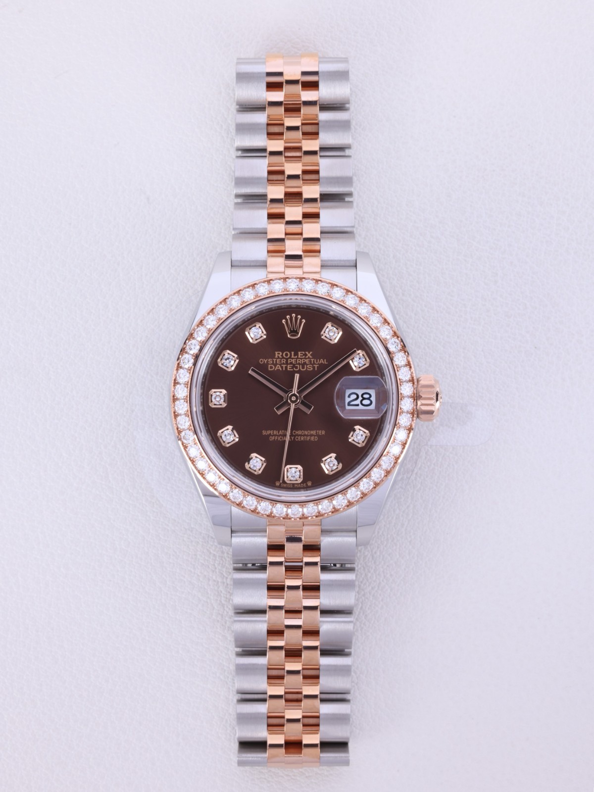 Rolex Lady-Datejust 28 279381RBR Chocolate Diamond Dial Jubilee NEW Box Papers
