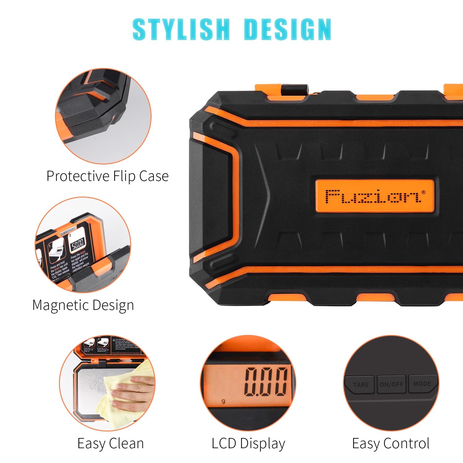 Fuzion Digital Pocket Scale, 200g x 0.01g, 6 Units Conversion Mini Scale with…