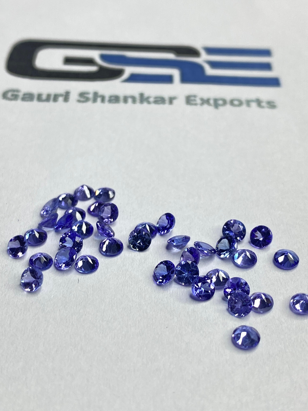 Tanzanite Faceted Round Cut Loose Gemstone 1.5×1.5 mm to 4×4 mm Natural DG