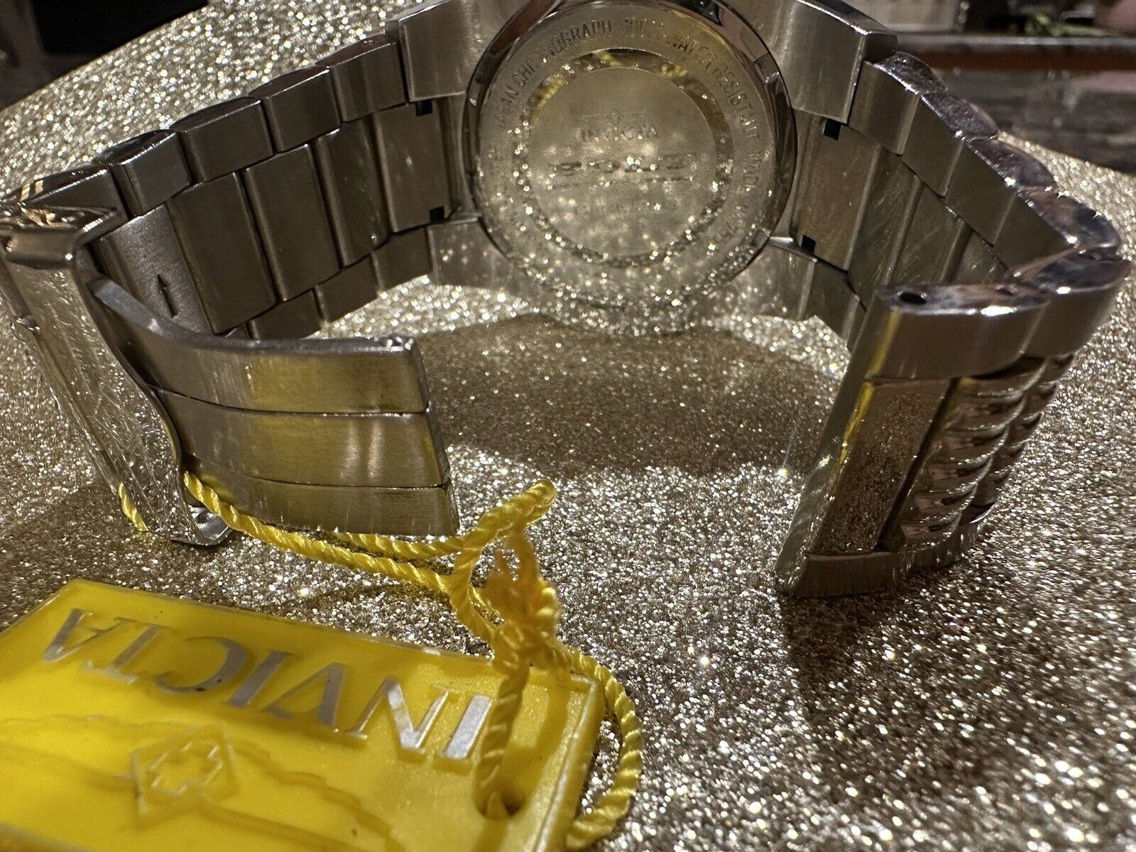 Invicta Bolt Chronograph Tritnite Flame Fusion Crystal Watch