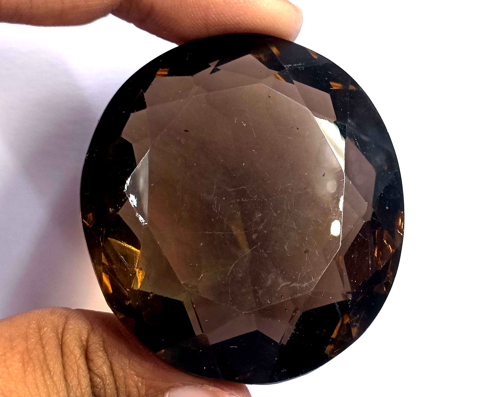 240.0 Ct Natural Brown Amethyst Oval Shape EGL Certified Loose Gemstone 6AGU