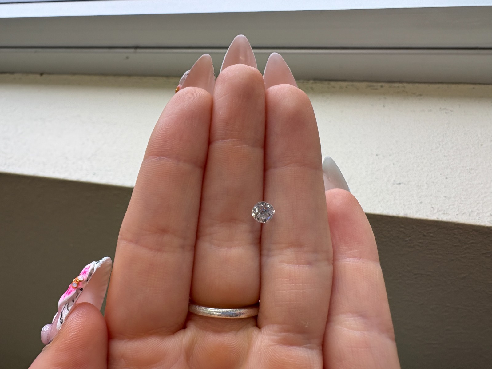 0.59ct Old Mine Cut Loose Natural Diamond I color, SI3 clarity 4.82 x 3.54 mm