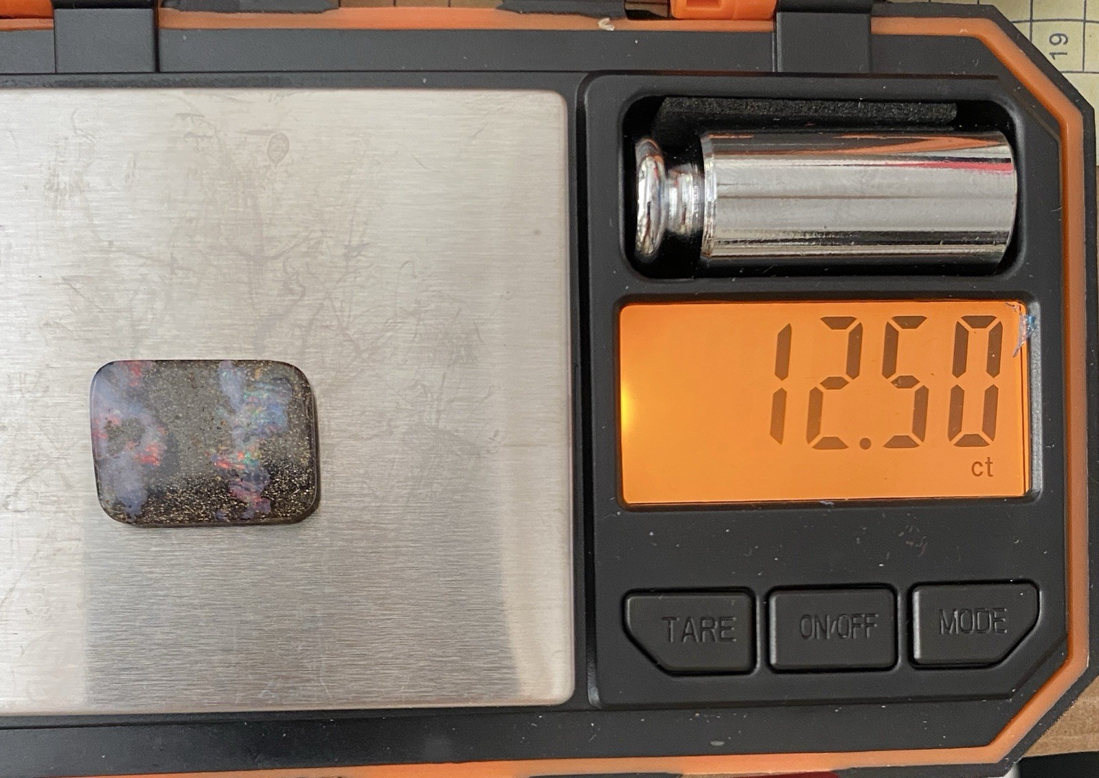 Australian Boulder Opal Rectangular 12.5 Carat (Bin40)