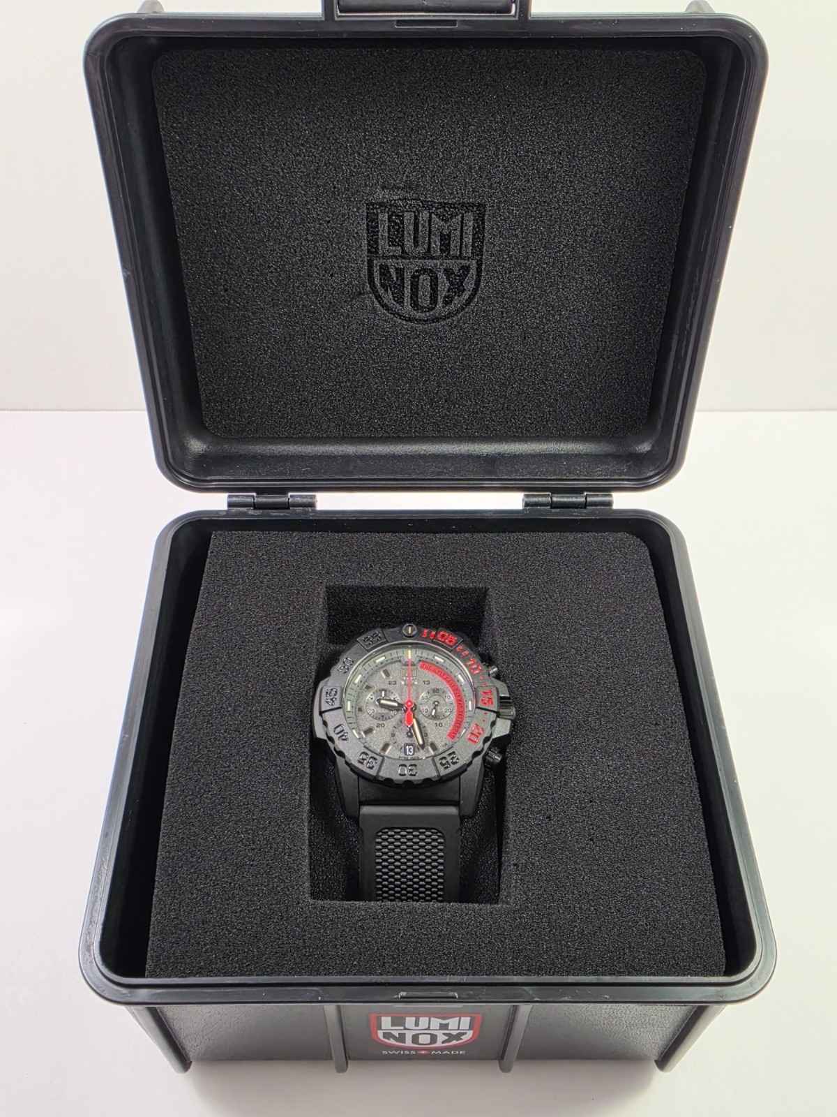 Luminox Navy Seal Chronograph SWISS Quartz Black Dial Men’s Watch XS.3581.EY