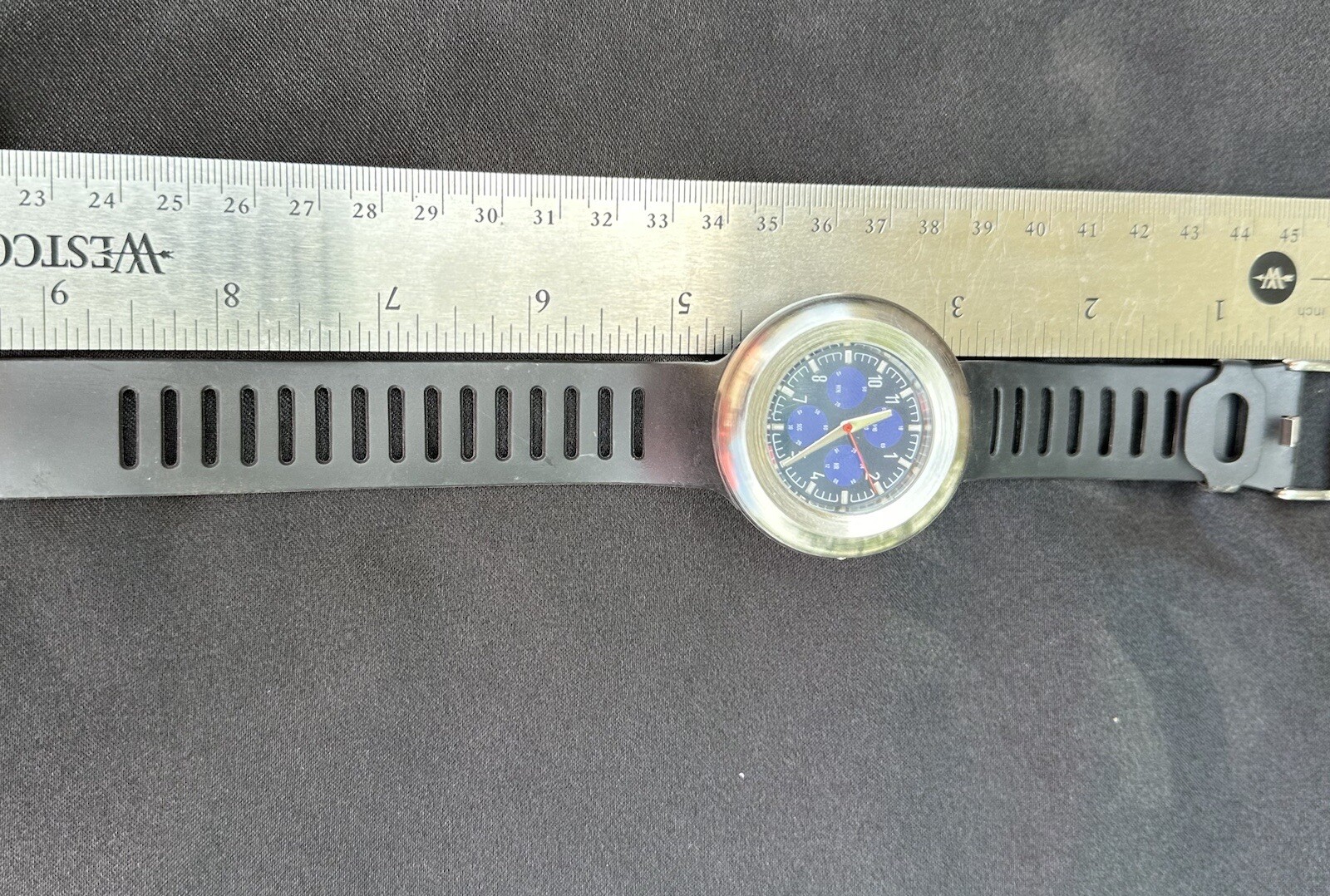Vintage Davidoff Cool Water Watch Men’s Stainless Steel Blue Dial – Works