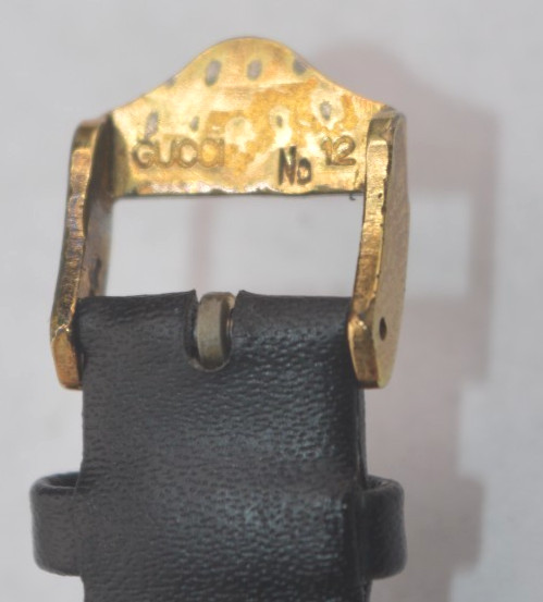 VTG Gucci 4200L Ladies Quartz Gold Plated Watch Runs Great New Band GUARANTEE