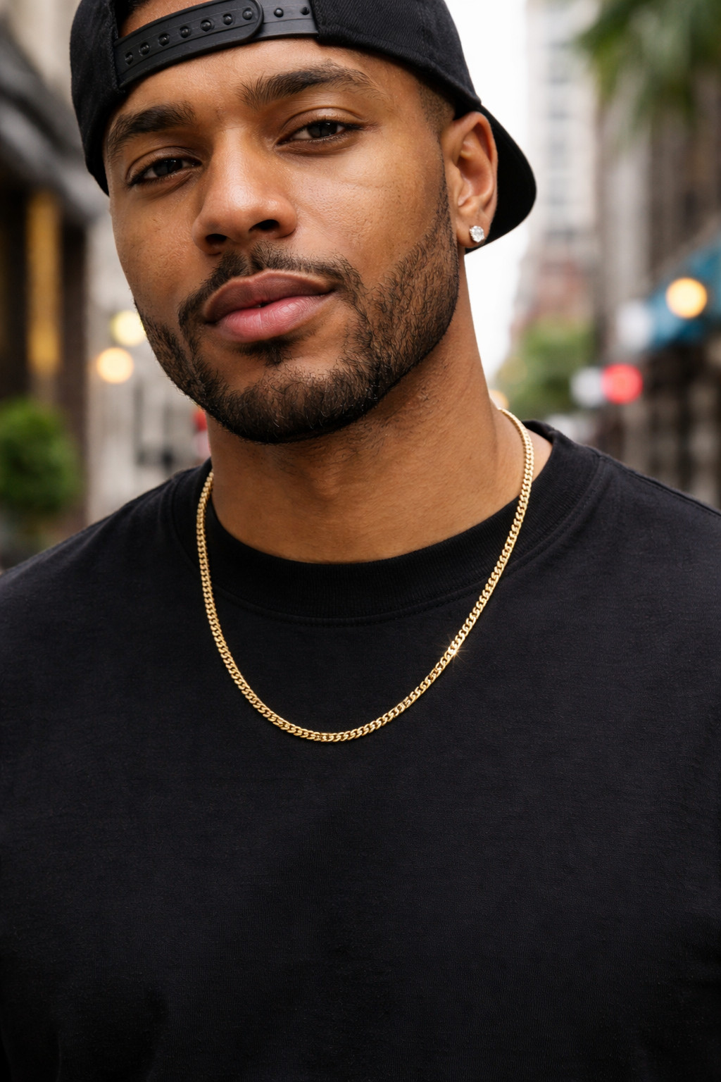 Cuban Chain Link Cascade Necklace 14K Gold Plated 3mm – 30″In Hip Hop Fashion