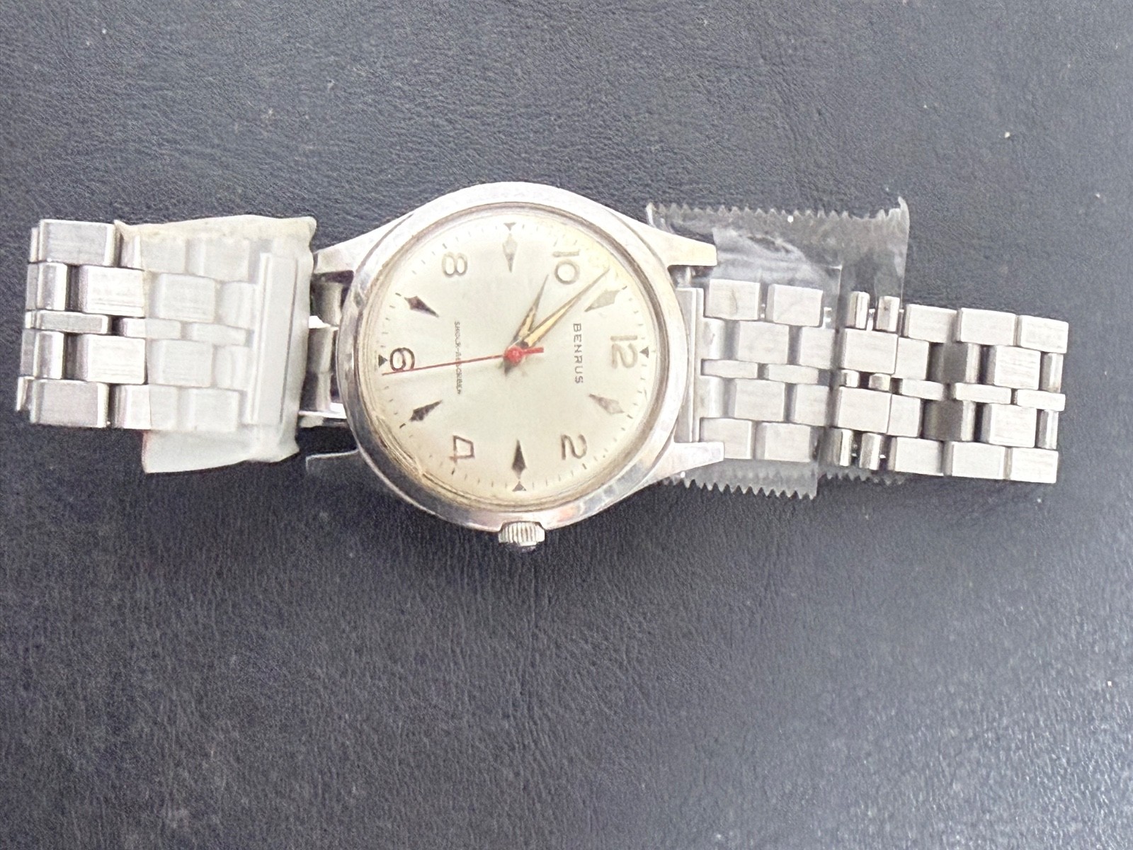 Vintage Benrus Stainless Steel “Shock Absorber” wristwatch, Series #3061 Running
