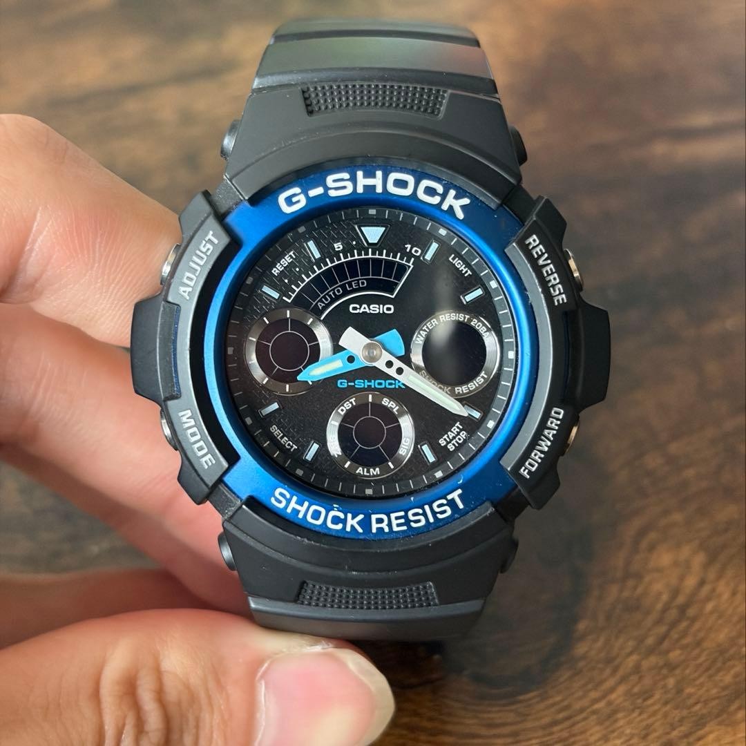 CASIO G-SHOCK AW-591 Blue x Black