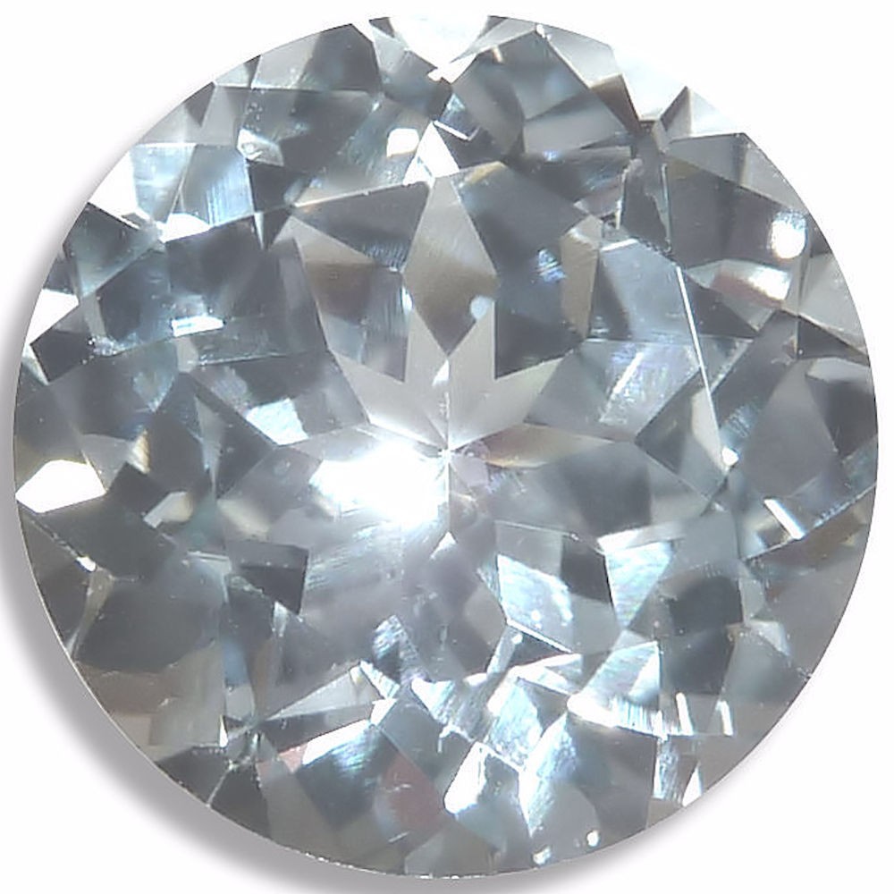 Lab Created Spinel White Round (2 options) Faceted Gems since 1989 USA
