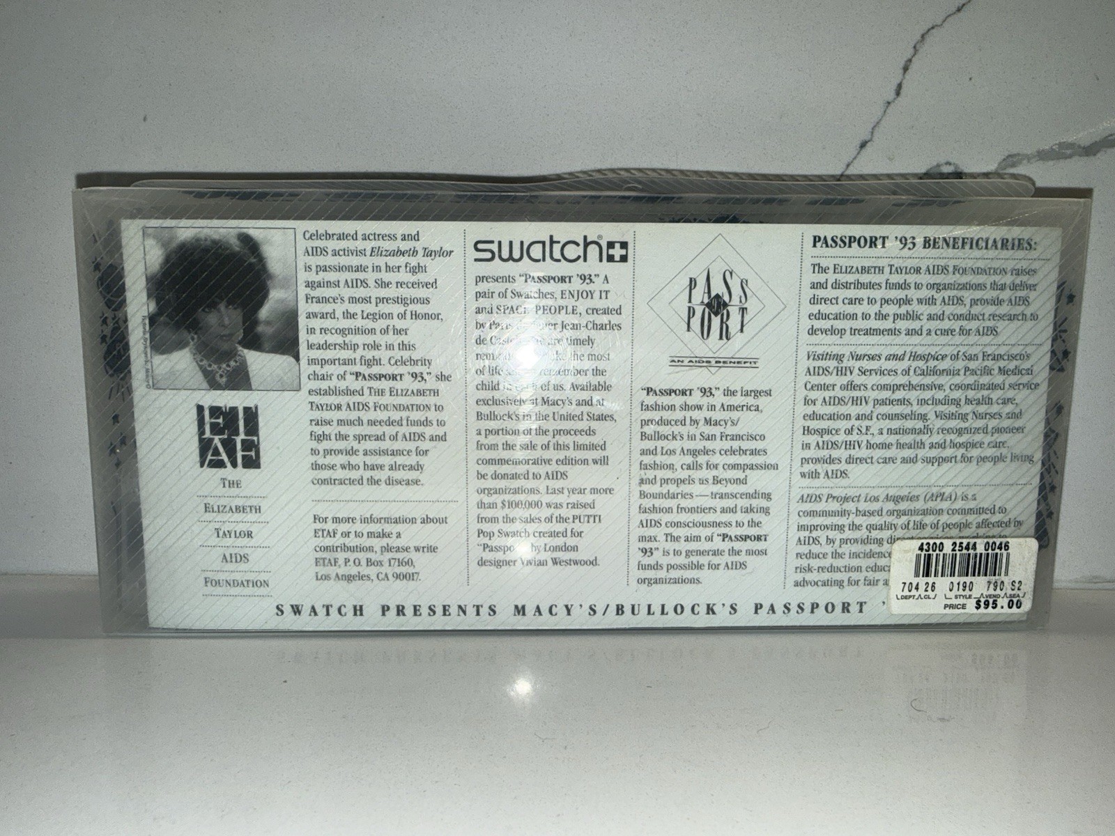 MINT Swatch Lmtd Spec PASSPORT 1993 (Space People + Enjoy It) Dual Set GN134PACK