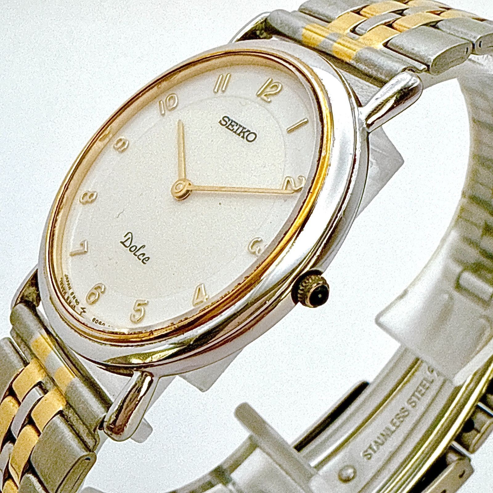 Seiko Dolce B065 Quartz Wristwatch Used From Japan