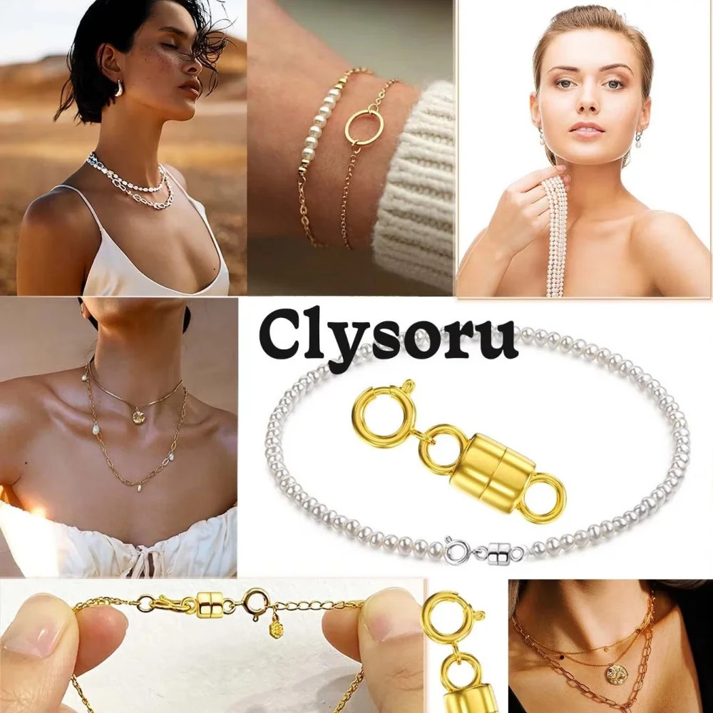 10 Pcs Magnetic Lobster Gold & Silver Color Clasp for Jewelry Necklace Bracelet