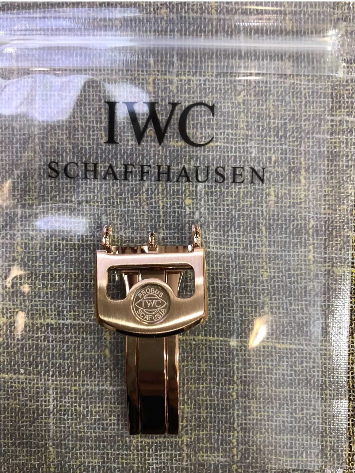 IWC 18mm Stainless Steel Butterfly Unfolding Buckle OEM Genuine Pilot Buckle