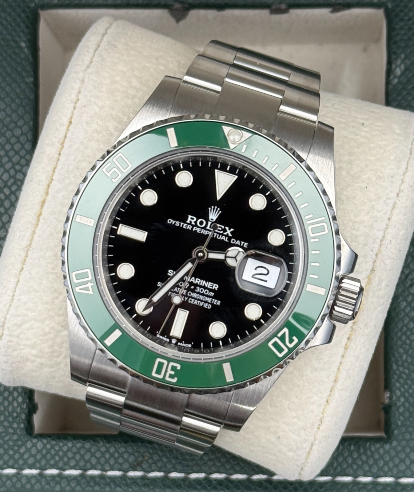 Rolex CPO Submariner “Starbucks” 126610LV Black Dial 41MM Men’s Watch