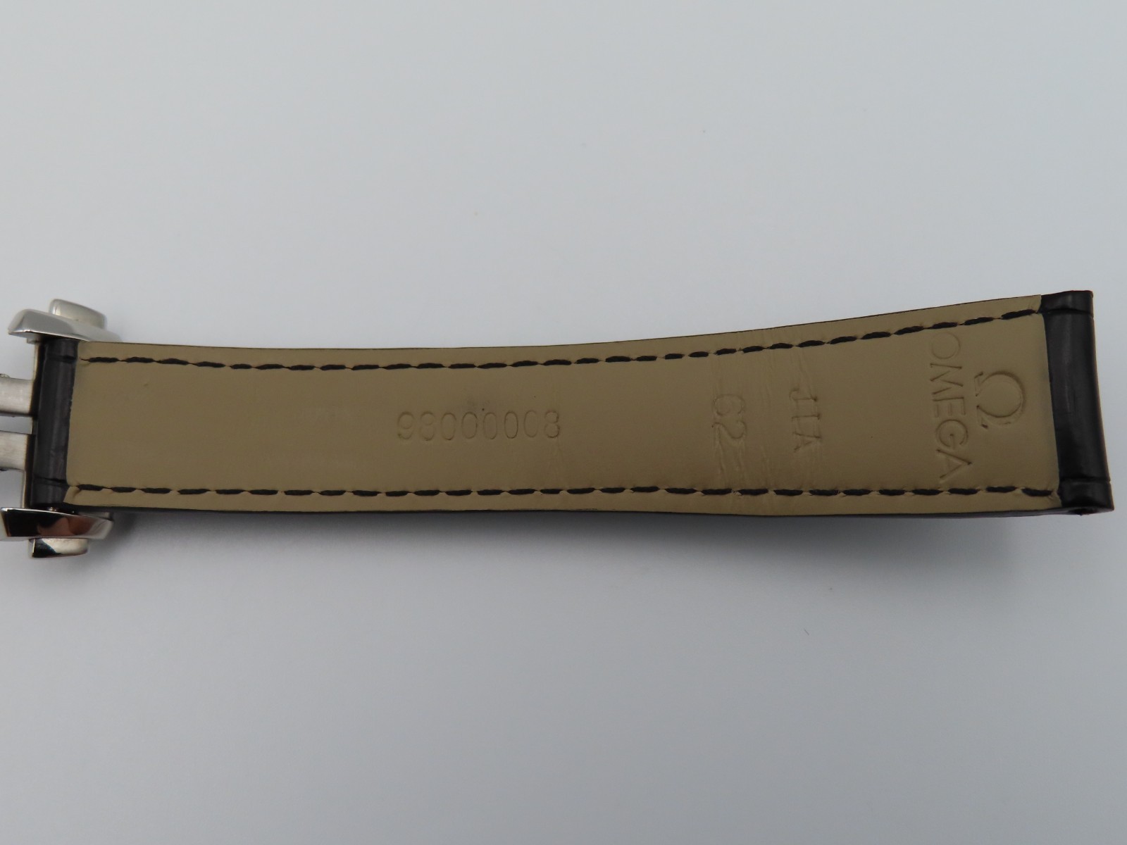 Omega Speedmaster ’57 Black Leather 20mm Strap w/ OEM Push-Button Deployant