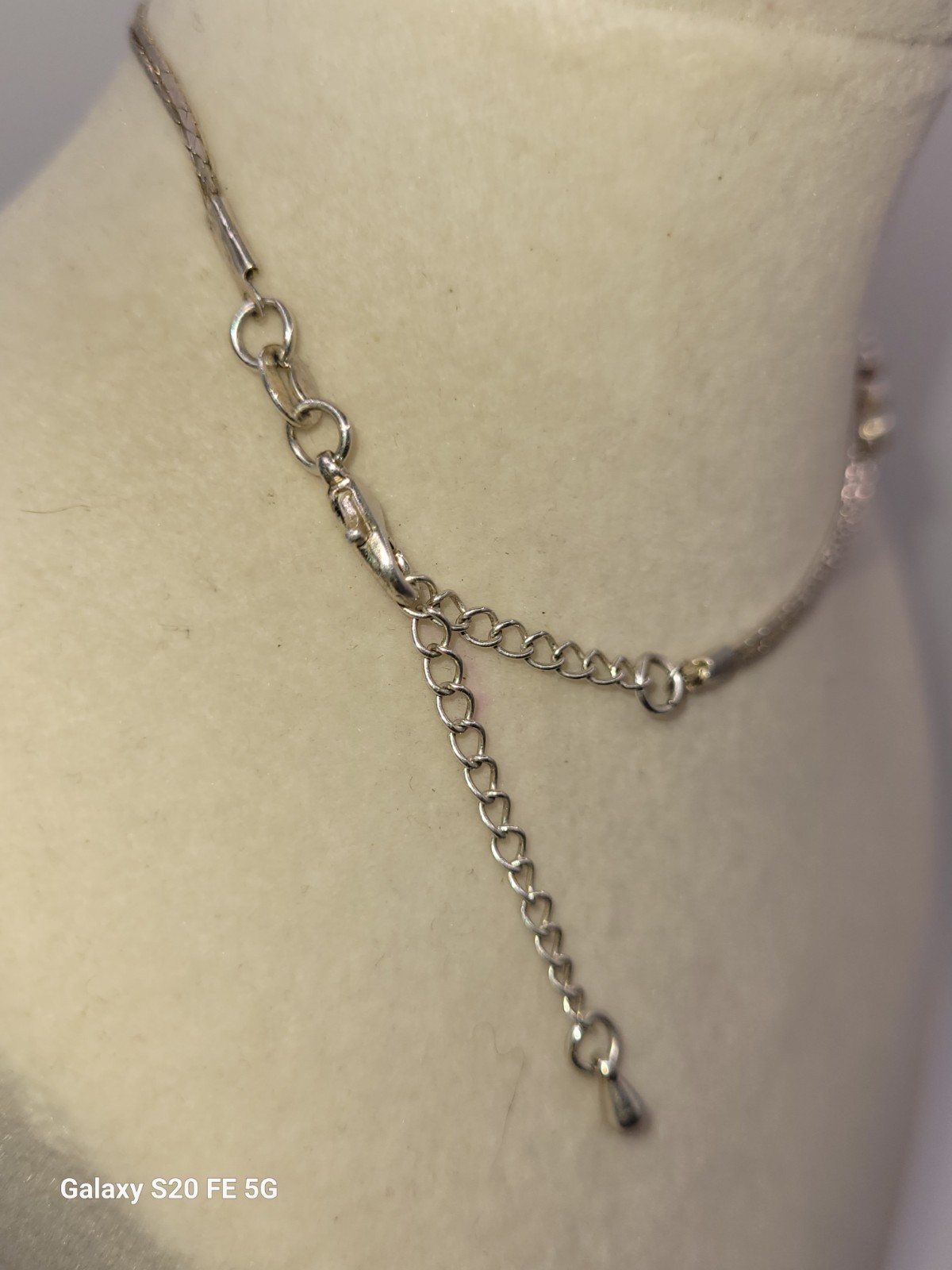 Vintage Sterling Liquid Silver Double Strand Beaded Ankle Bracelet Adjustable