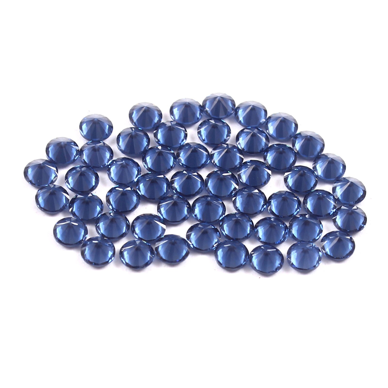 AAA 2.50 MM Natural Ceylon Blue Spinel Round Cut Loose Gemstone Lot – 10 Piecs