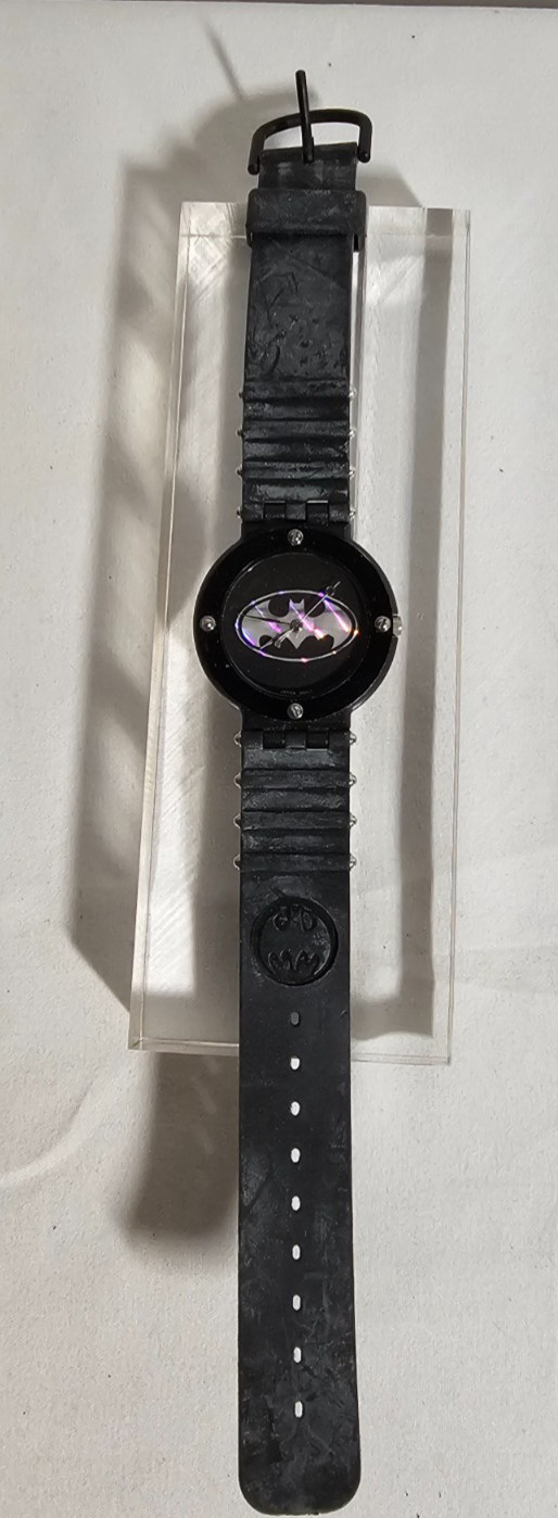1989 Batman Wrist Watch DC Comics Quintel V102 Japan Movement
