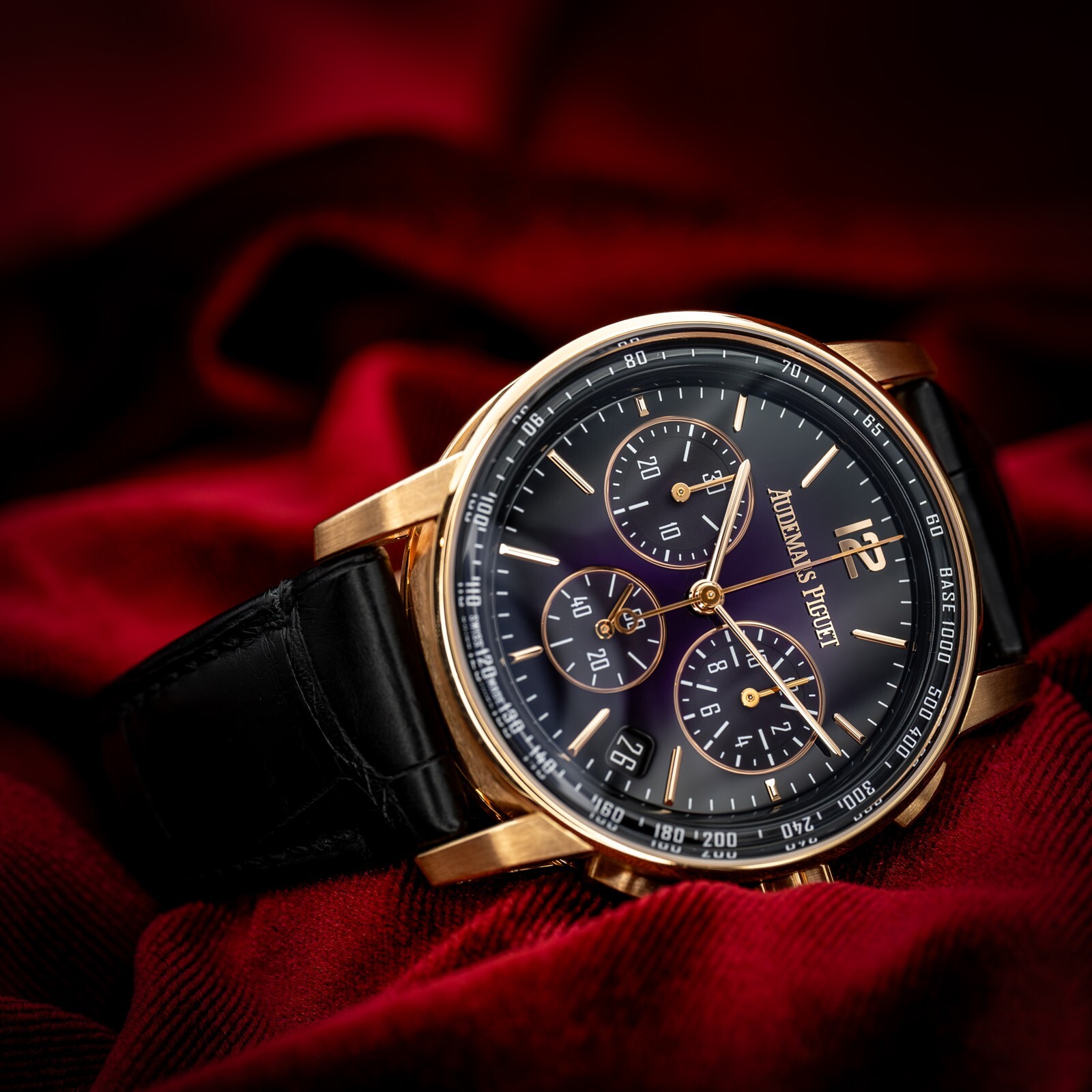 Audemars Piguet Code 11.59 Chronograph 18k Rose Gold Purple 26393OR.OO.A002KB.02