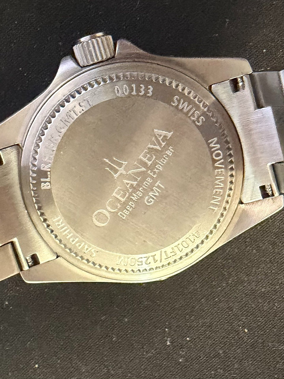 Oceaneva Deep Marine Explorer GMT Quartz 1250m 42mm S/N: 00133