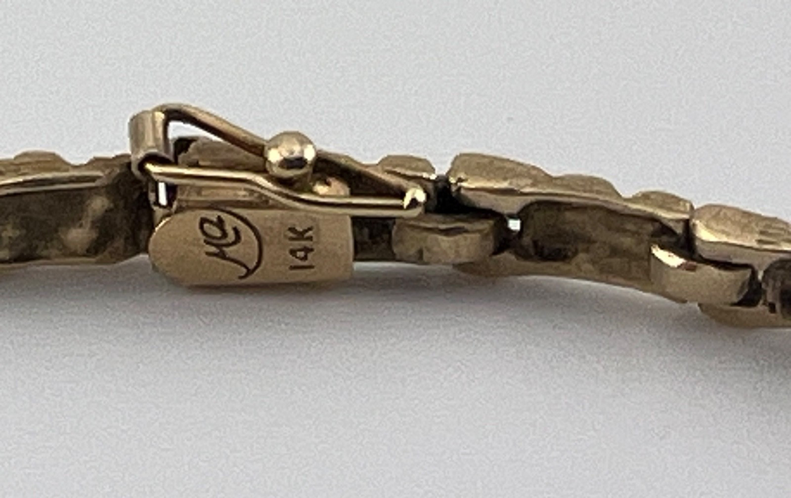 Late 1970’s 14K Gold Nugget Style Bracelet by Michael Anthony Paolombizio