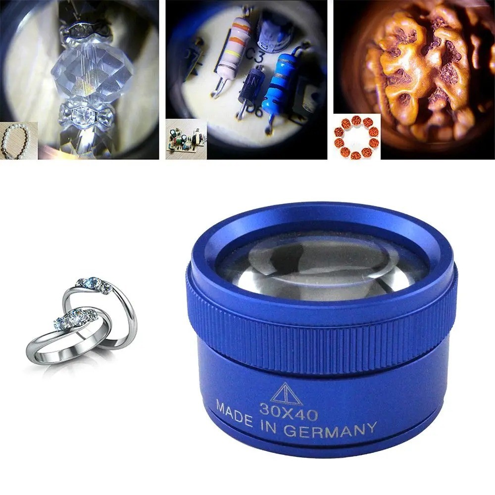 40x Magnifying Glass Eye Loupes Loop Optical Magnifier Jewelry Watch Repair Tool