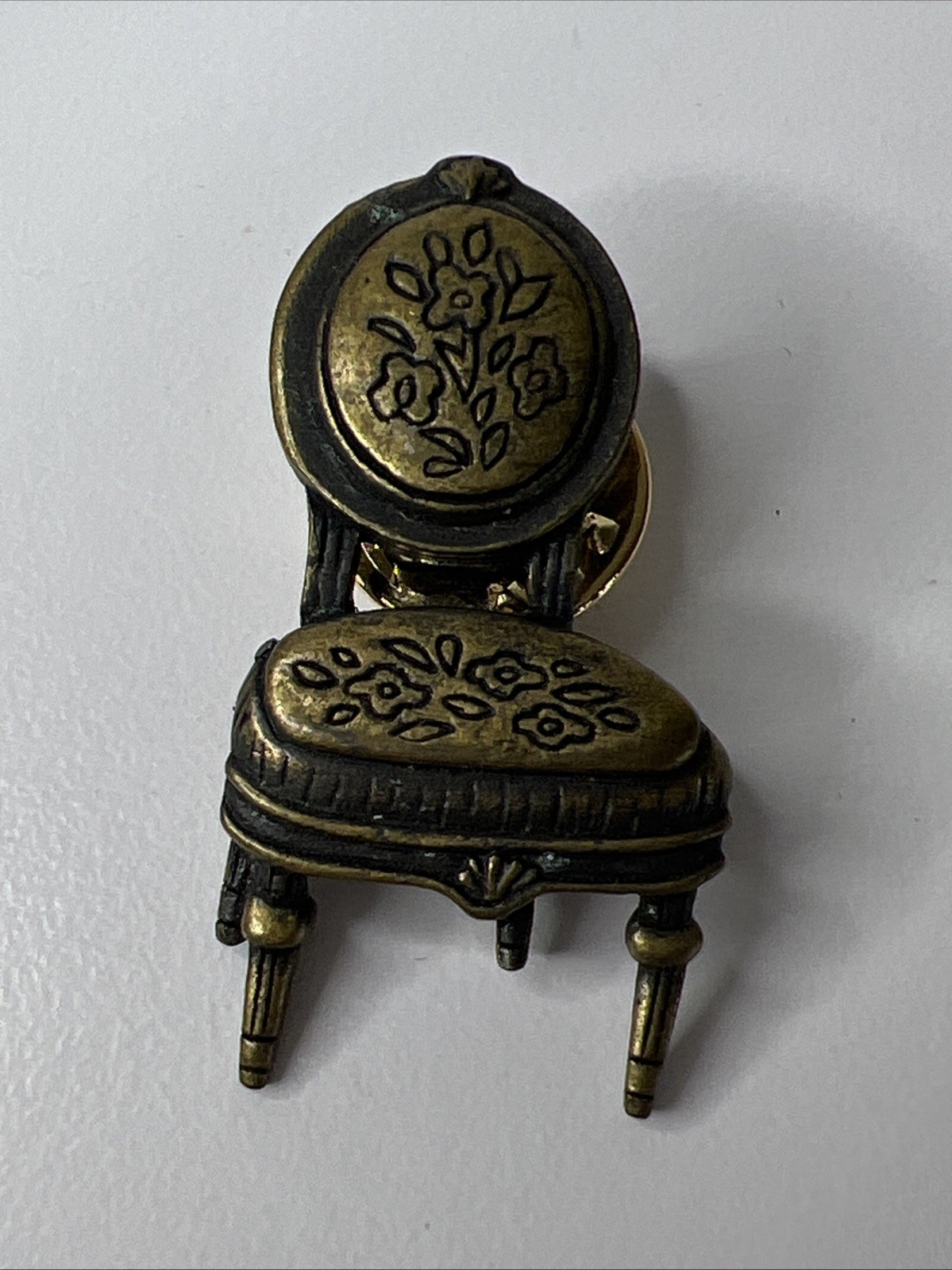 Set Of 3 Vintage JJ Mini Chair Pins Assorted Color & Styles