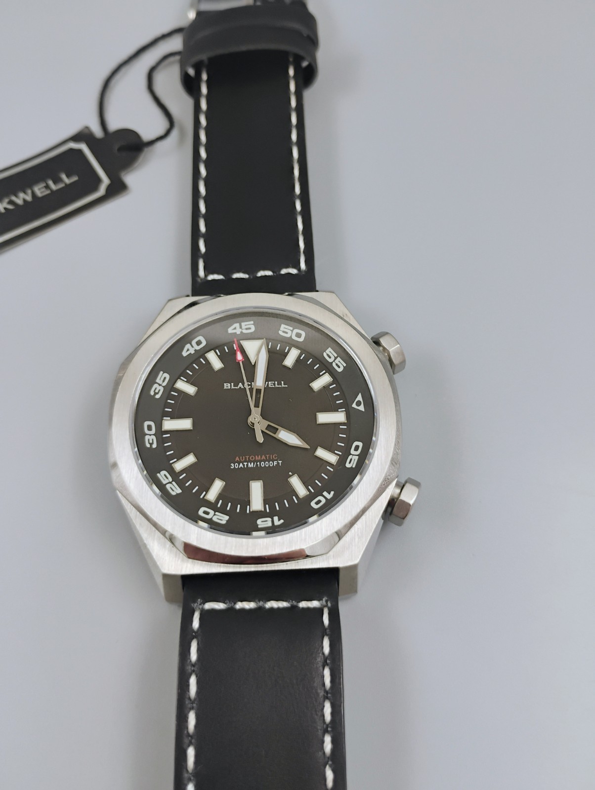 New Men’s Blackwell Van Alen Automatic 30ATM Compressor Dive Watch Excellent