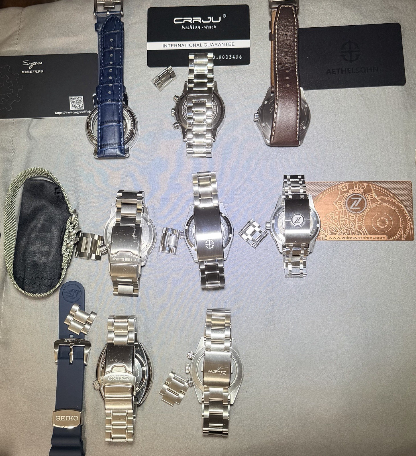 Watch Bundle (Seiko, Citizen, Zelos, Helm, Sugess, Aethelsohn, Earnshaw, Carju)