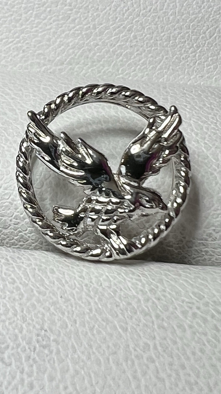 Retired 925 Sterling Silver Ross Simons Eagle Pendant