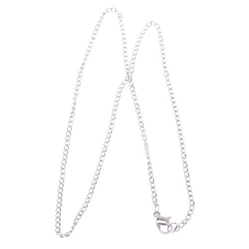 Wholesale 10 Pieces/Lot Silver Plated Making DIY Hard Link Chain Necklace 22”